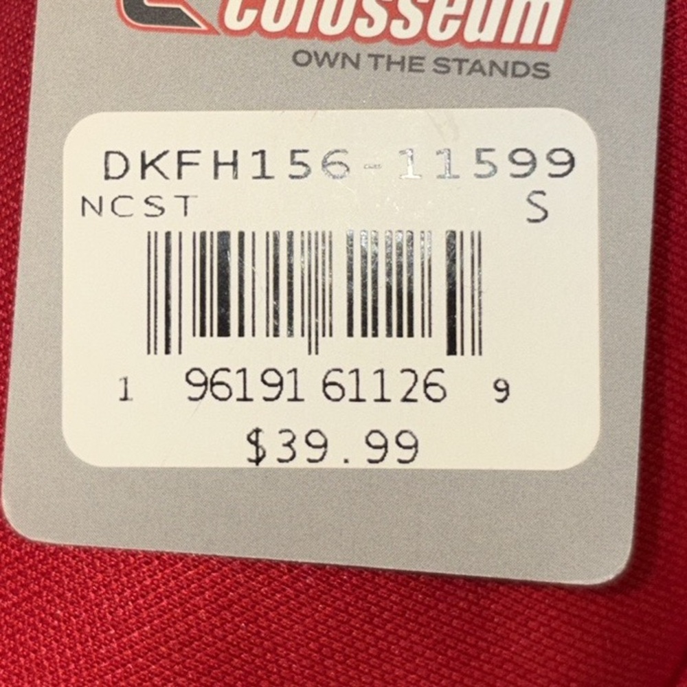 NWT mens sm Colosseum NC State Bold Red Sweatshirt- unisex womens med- Brandnew - Picture 12 of 12